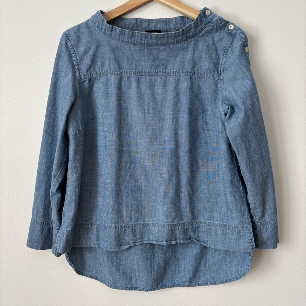 J. Crew Factory Light Blue Chambray Shirt